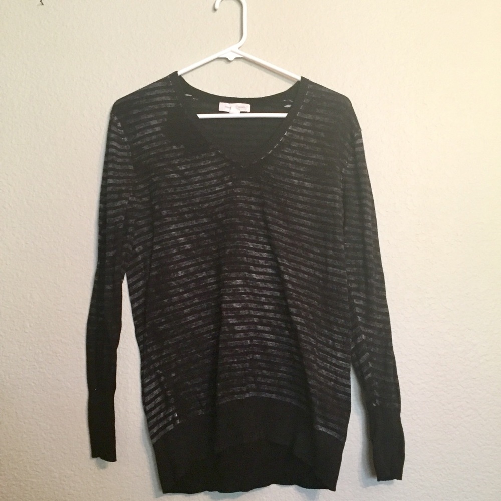 black sweater